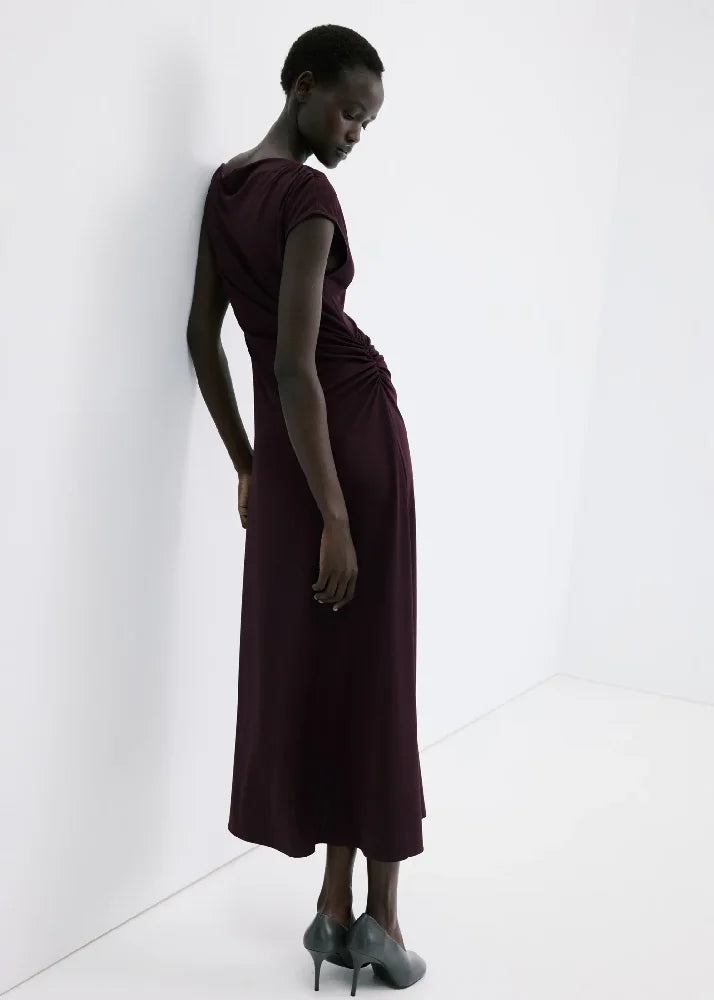 princess polly baby blue dress Mango Burgundy A-Line Dress main image 1