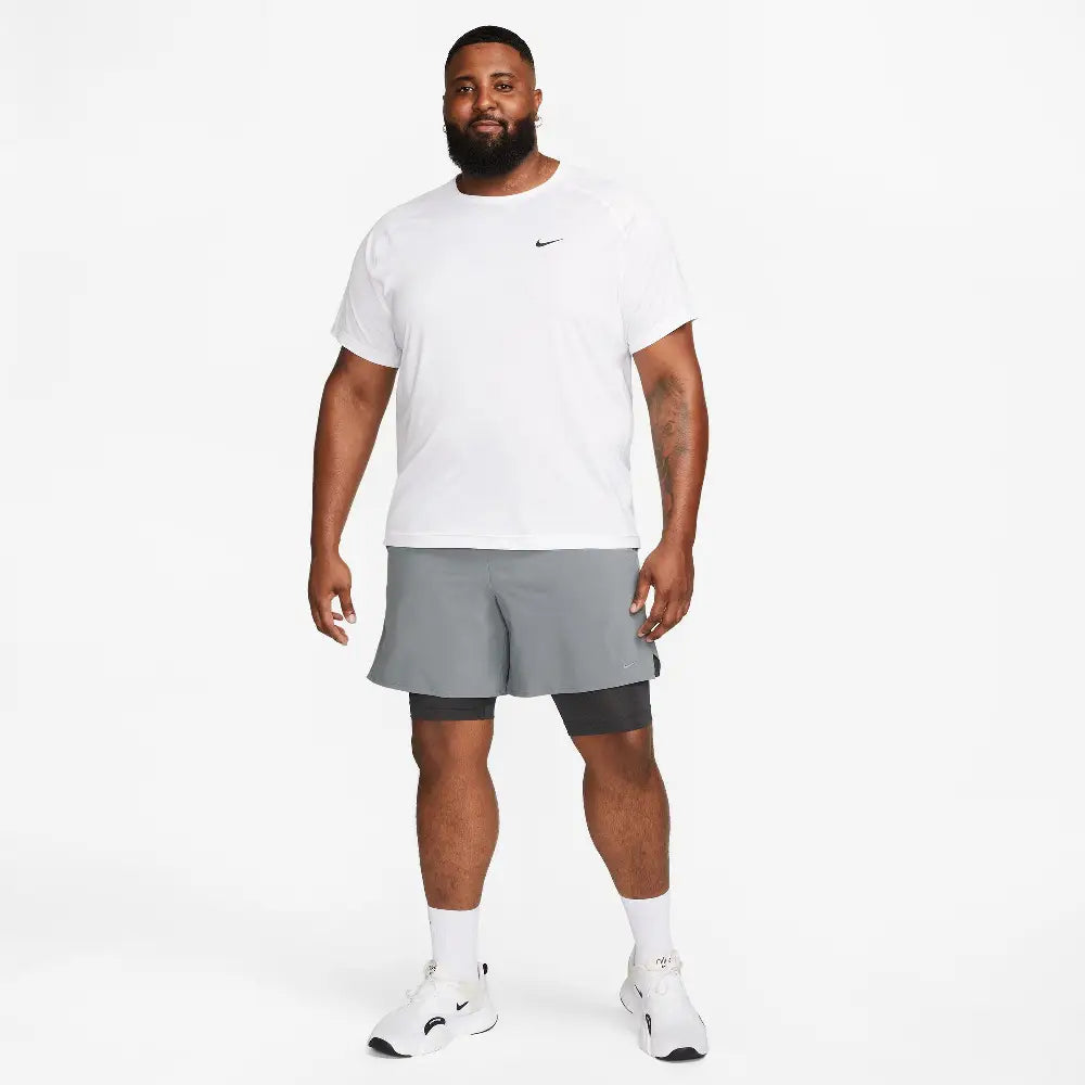 ウェア NIKE* DRY-FIT T-shirt US/L Dri-FIT Short Sleeve Fitness Top White - Hudson Store