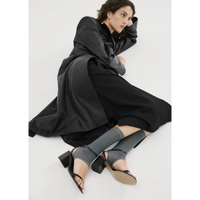 Block-Heel Sandals With Strap