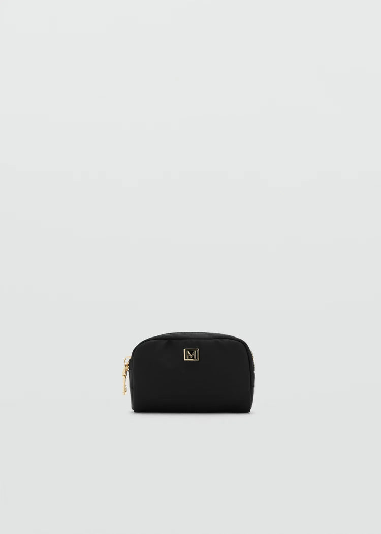 Zipped Nylon Cosmetics Bag