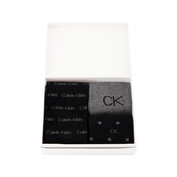 CK MEN SOCK 4P LOGO GIFTBOX ONE SIZE