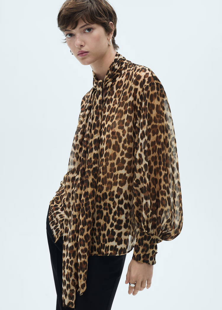 Animal Print Blouse