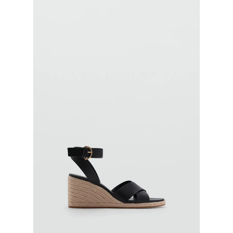 Wedge Sandals With Crisscross Straps