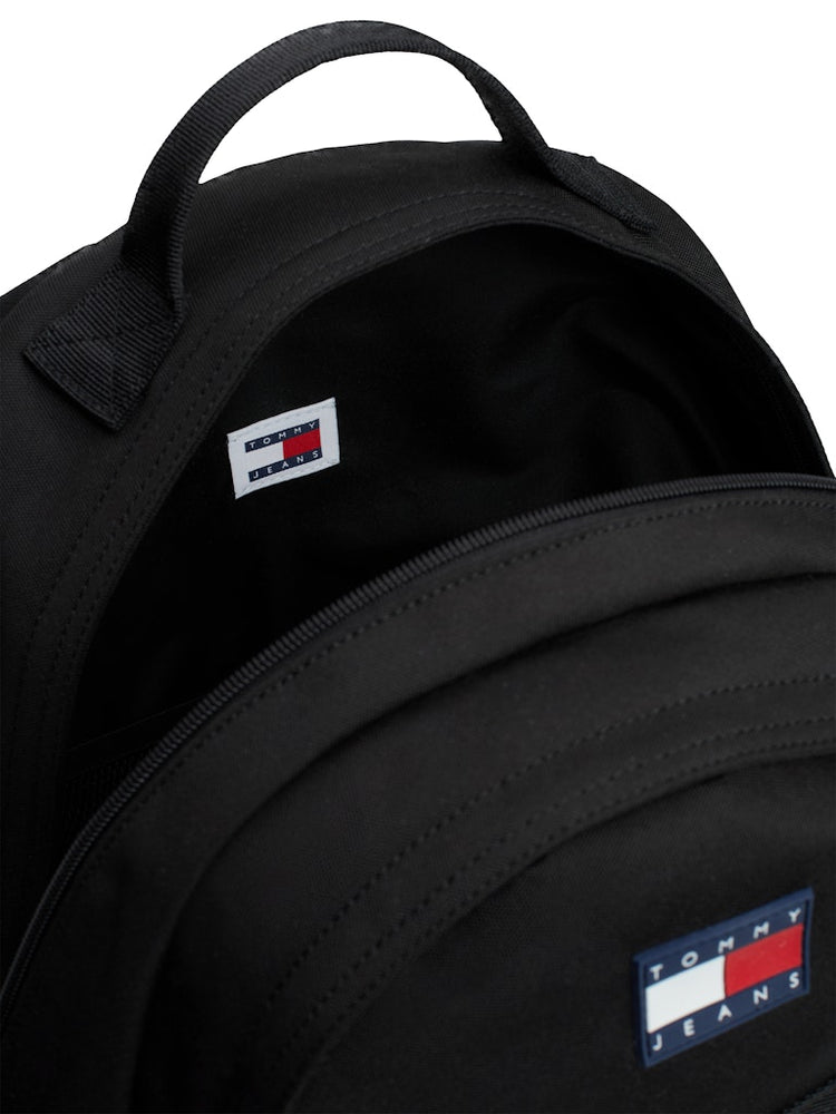 Rubberised Logo Colour-Blocked Backpack