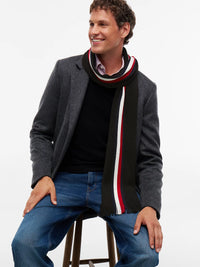 Global Stripe Wool Blend Scarf