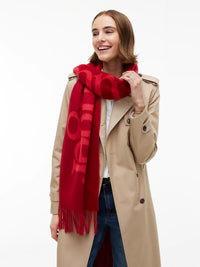 Pure Wool Woven Logo Scarf