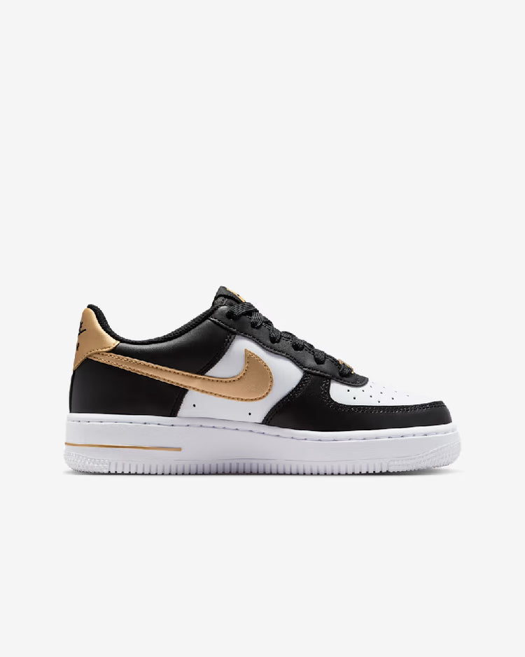 NIKE Air Force 1 Sneakers White Black GS CT3839-009
