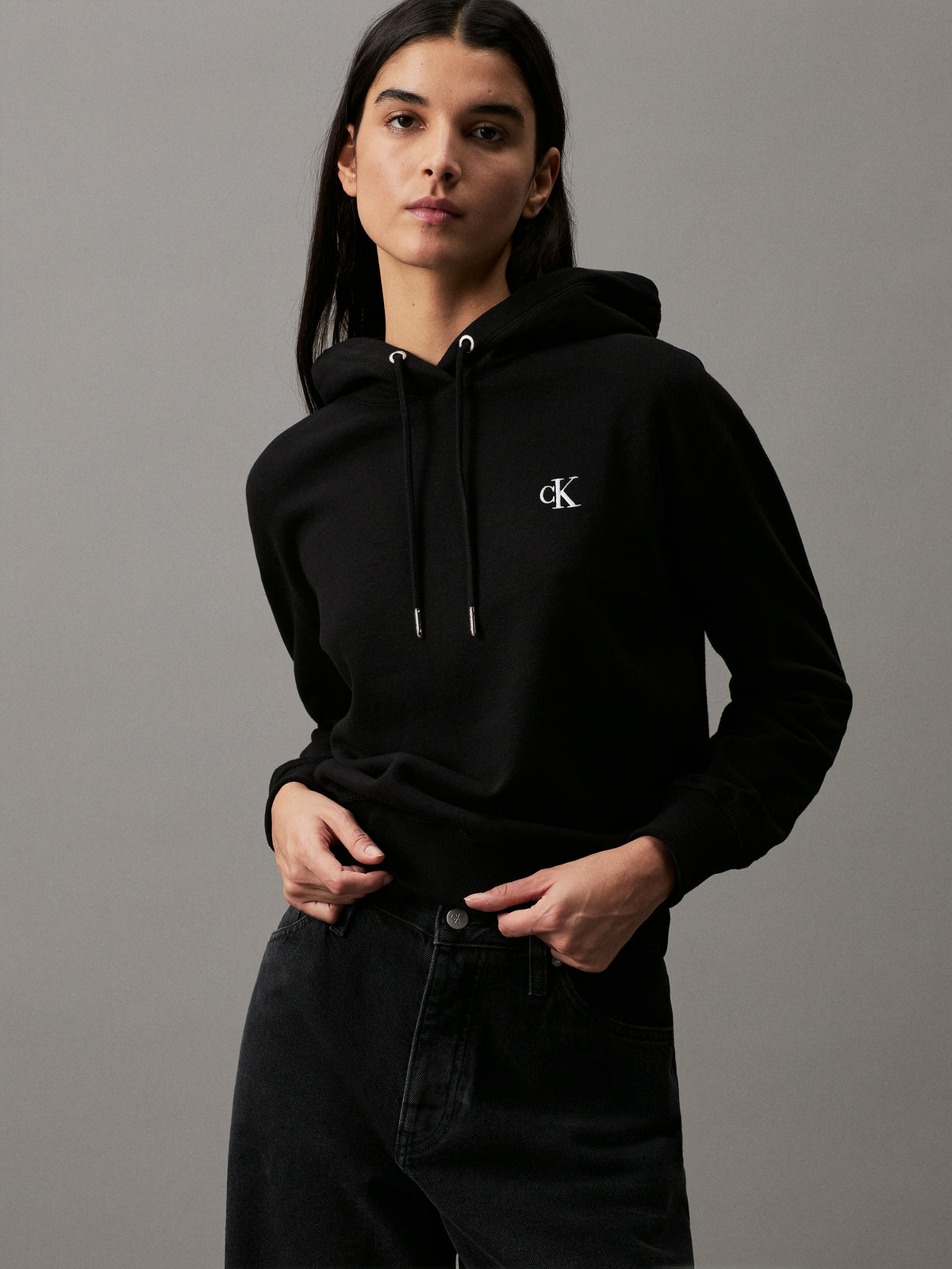 Cotton Blend Fleece Hoodie