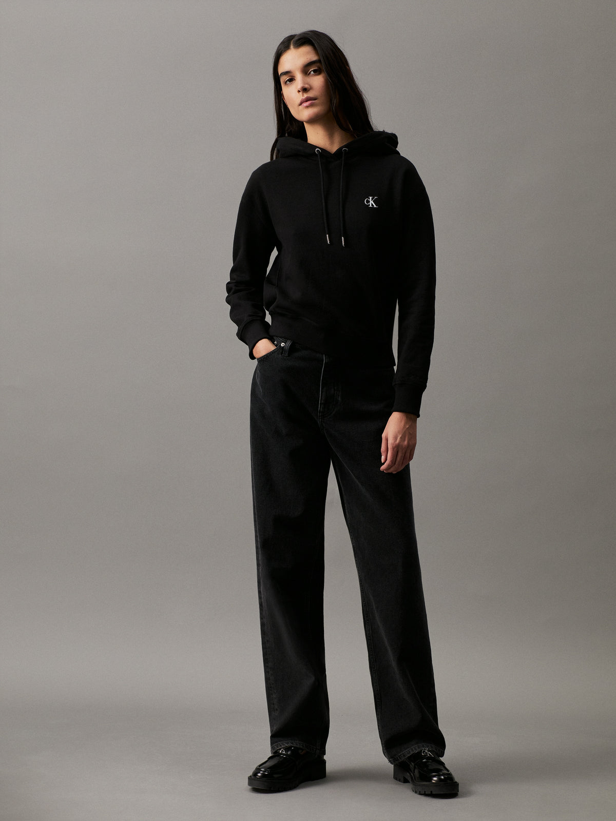 Cotton Blend Fleece Hoodie