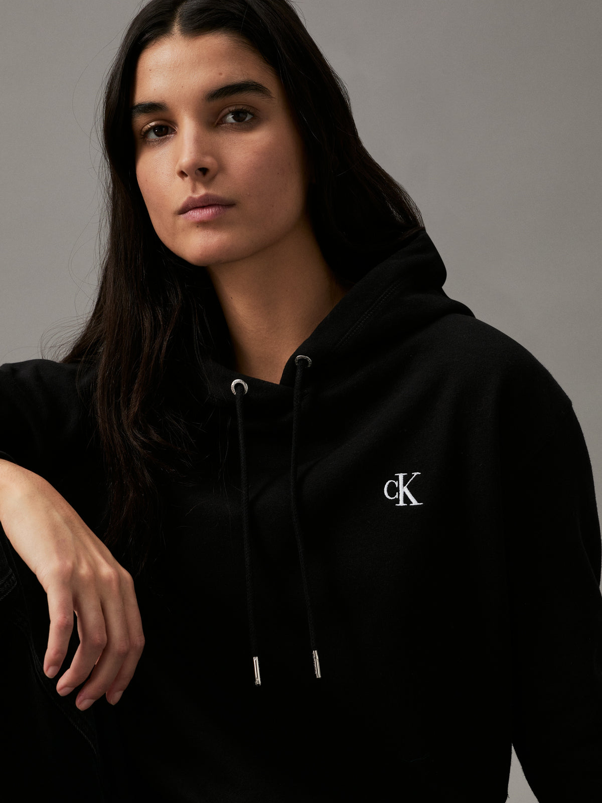 Cotton Blend Fleece Hoodie