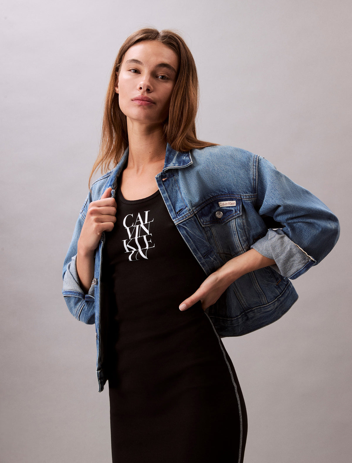 Cotton Rib Slim Dress