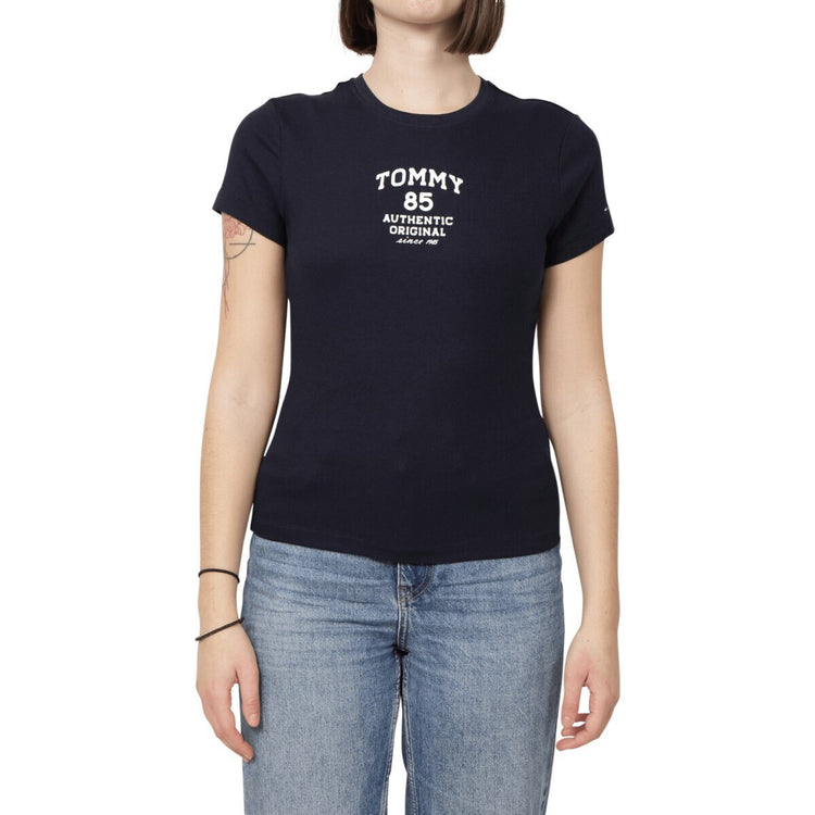 Logo Ribbed Slim Fit T-Shirt