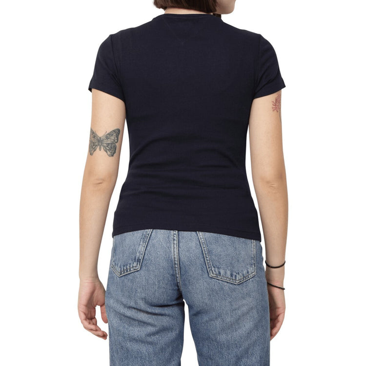 Logo Ribbed Slim Fit T-Shirt