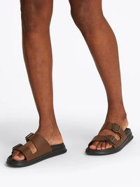 Leather Stripe Sandals
