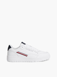 Global Stripe Basketball Trainers With Leather