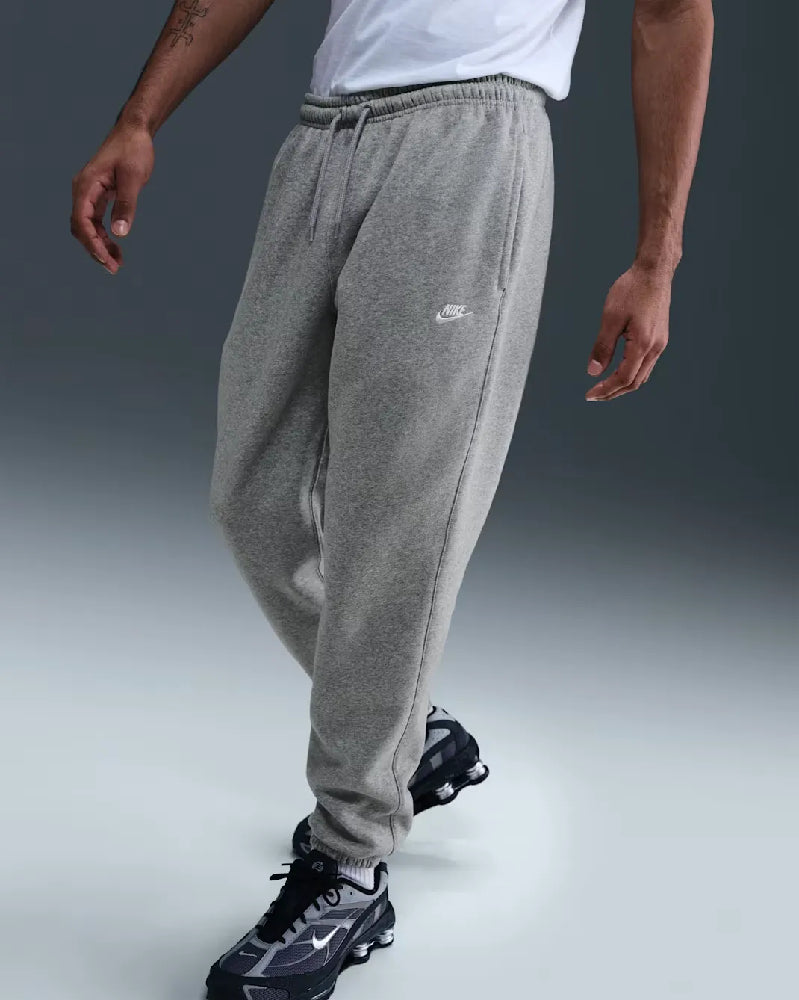 NIKE Club Cuffed Brushed Fleece Pants Grey FN3808-063