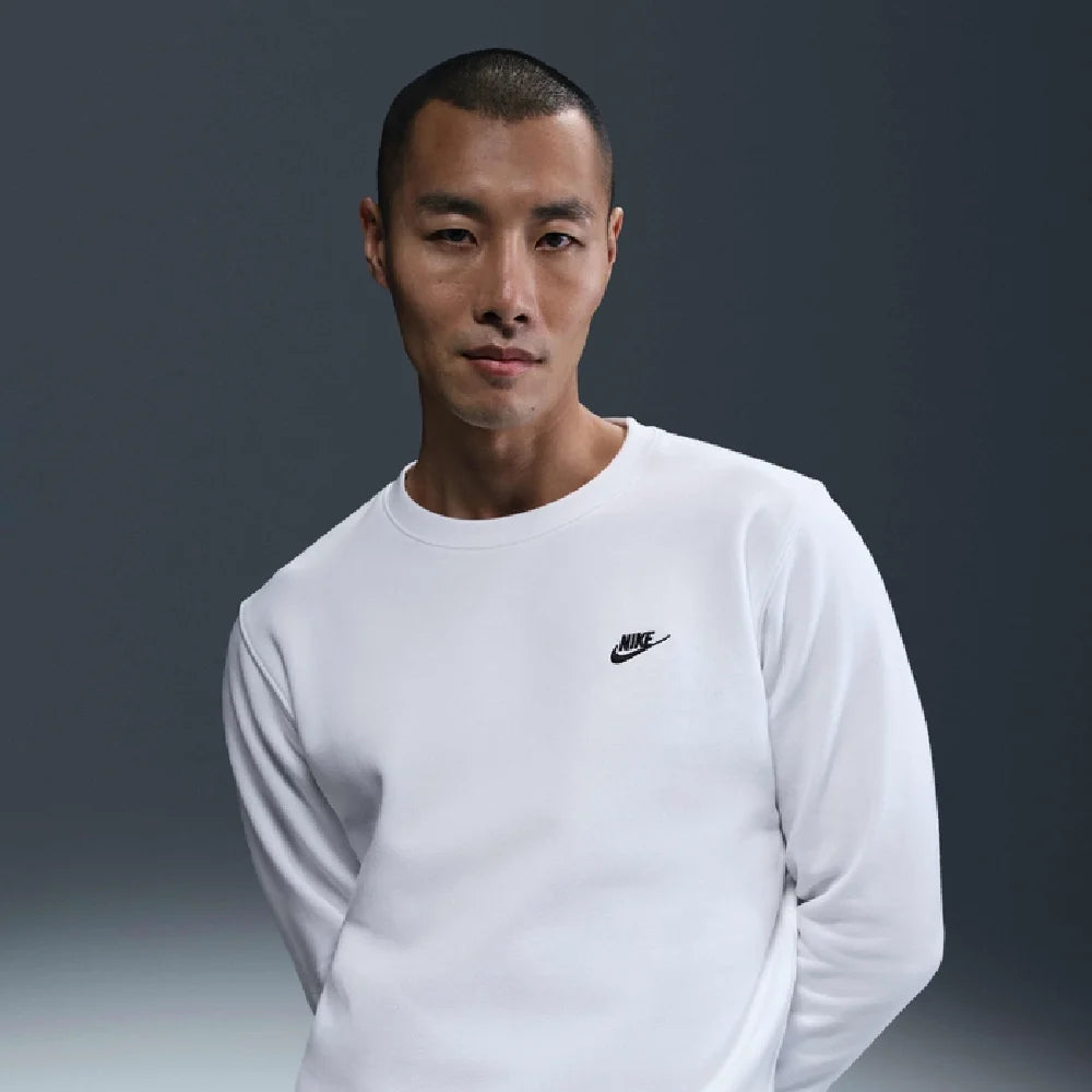 NIKE Club Fleece Crew White FN3886-100