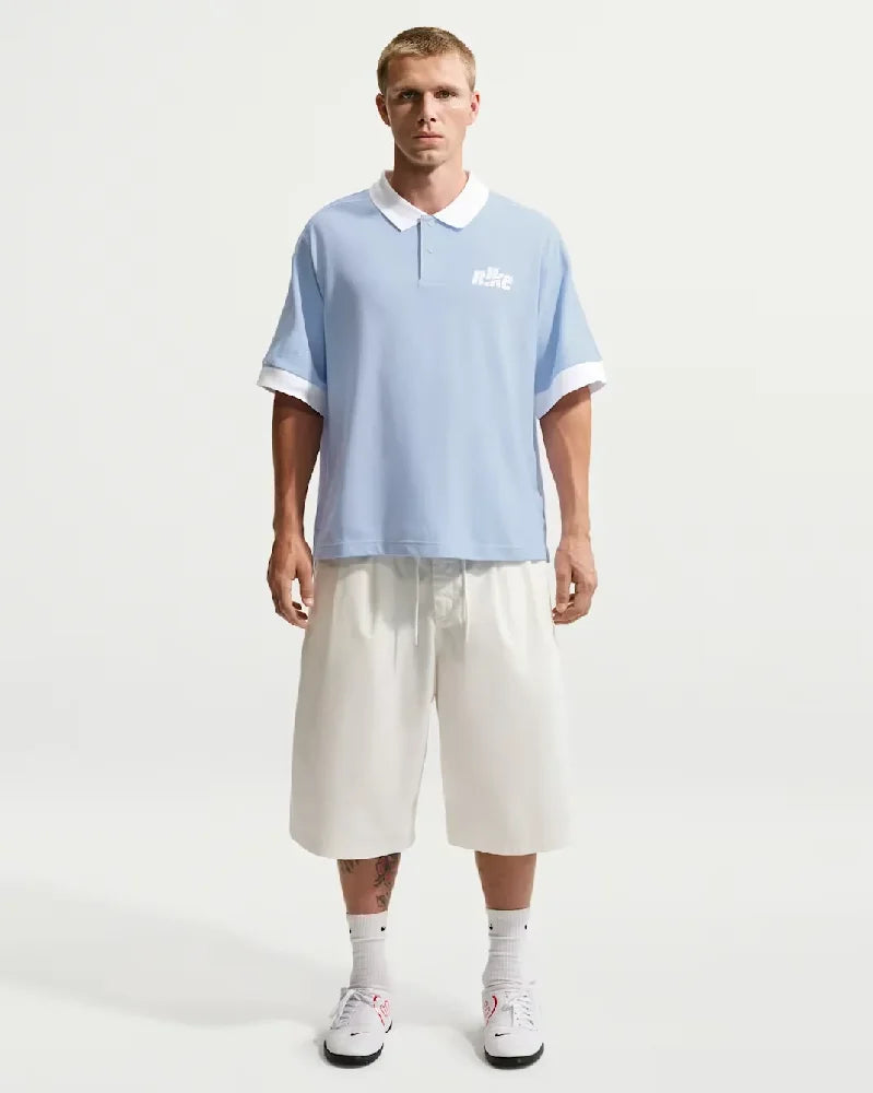 NIKE Sportswear Club Oversized Short-Sleeve Polo Blue IF0723-407