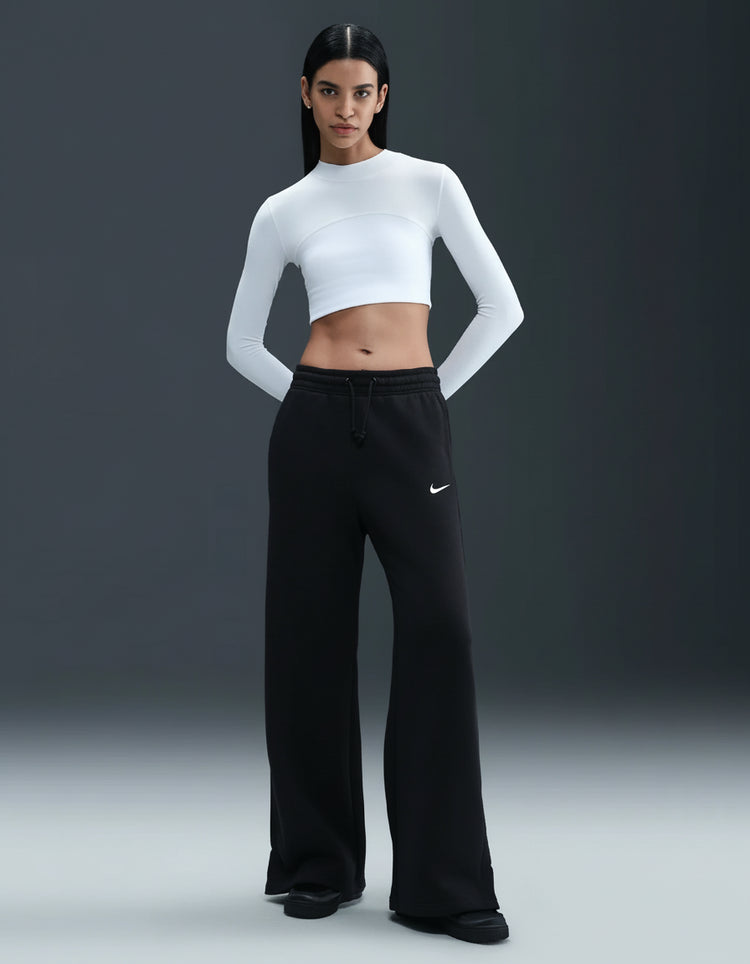 NIKE Sportswear Phoenix Fleece High-Waisted Wide-Leg Pants Black IH1011-010