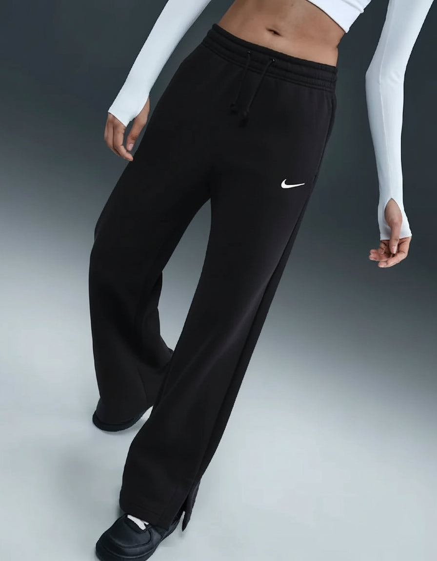 NIKE Sportswear Phoenix Fleece High-Waisted Wide-Leg Pants Black IH1011-010