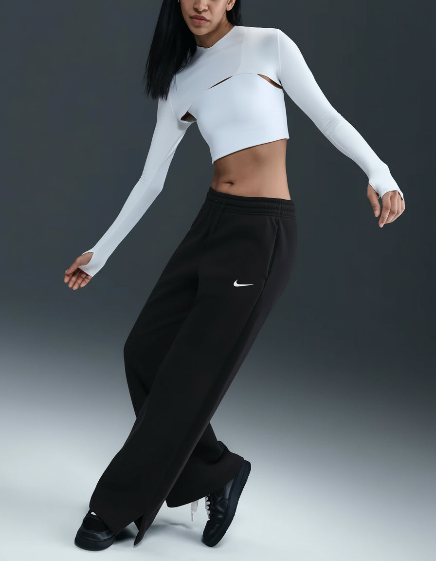 NIKE Sportswear Phoenix Fleece High-Waisted Wide-Leg Pants Black IH1011-010
