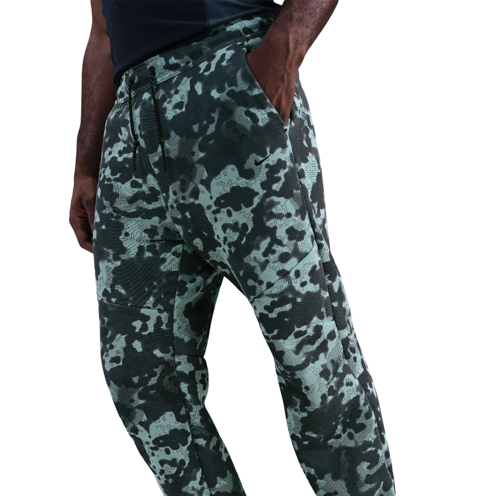 NIKE Tech Open-Hem Fleece Camo Pants Grey II1324-017