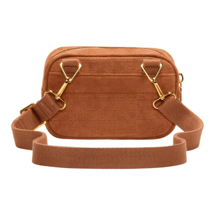 JORDAN Suede Monogram Camera Bag (1.5L) Brown MA9207-X6X