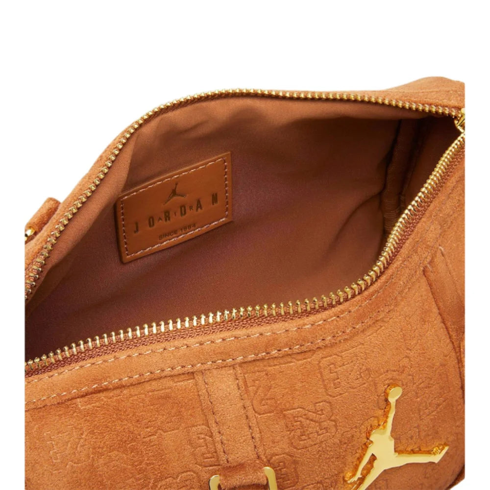 JORDAN Suede Monogram Mini Duffel Bag (3L) Brown MA9209-X6X