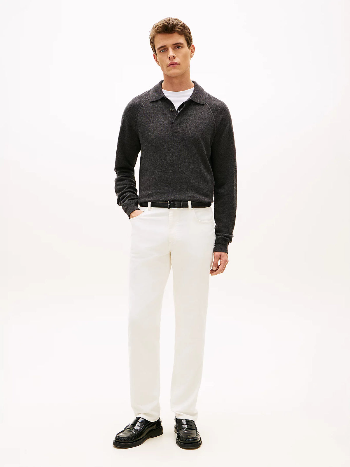 Logo Embroidery Crew Neck T-Shirt
