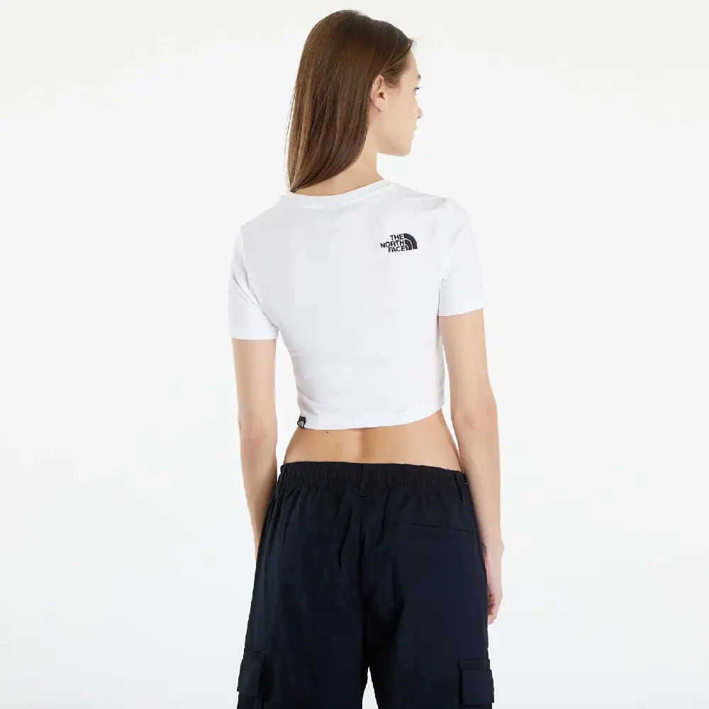 NORTH FACE S/S Essential Cropped Slim T-Shirt White NF0A55AOFN41