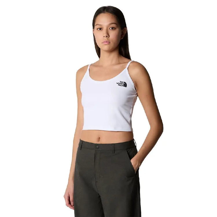 NORTH FACE Slim Crop Tank Top White NF0A55AQFN41
