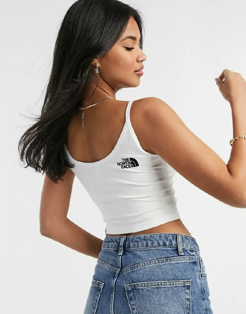 NORTH FACE Slim Crop Tank Top White NF0A55AQFN41