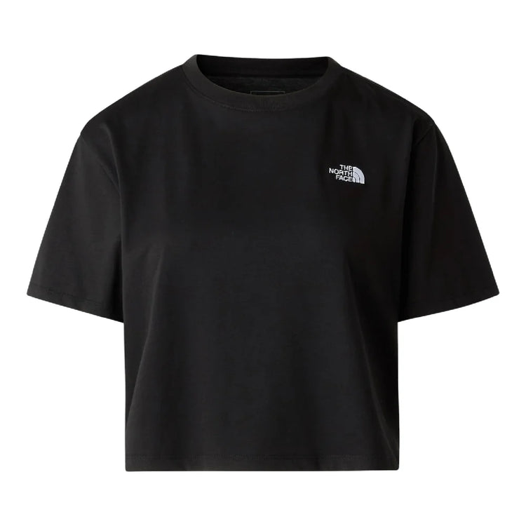 NORTH FACE Evolution Simple Dome Crop Relaxed T-Shirt Black NF0A8FDHJK31