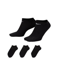 NIKE Lightweight No Show Socks 3 Pairs Black SX2554-001
