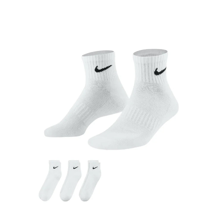 NIKE Everyday Cush Ankle Socks 3 Pairs White SX7667-964