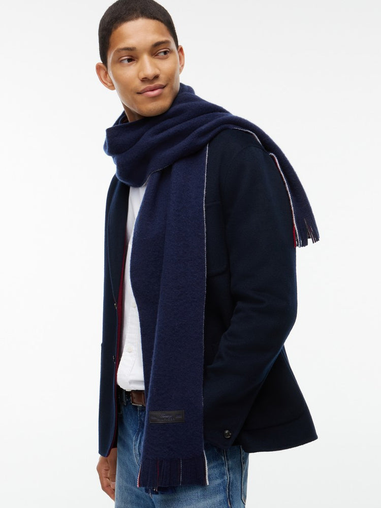 Reversible Global Stripe Pure Wool Scarf