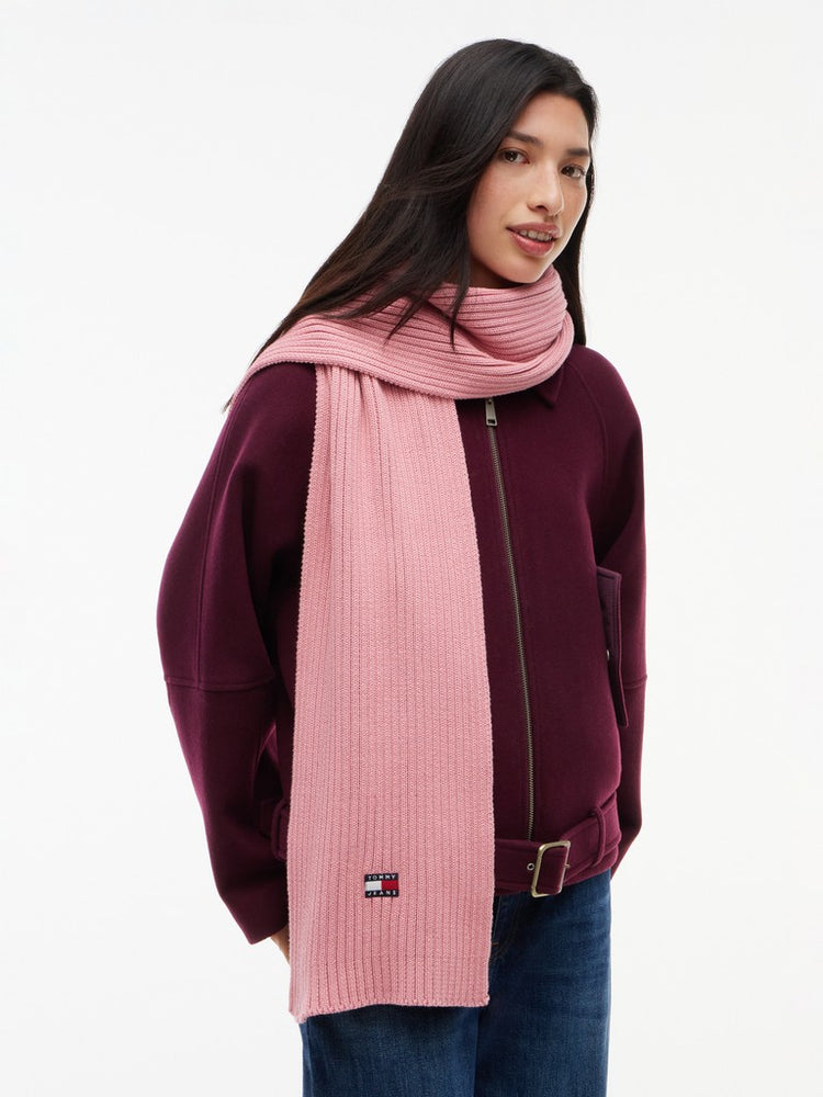 Heritage Logo Rib-Knit Scarf