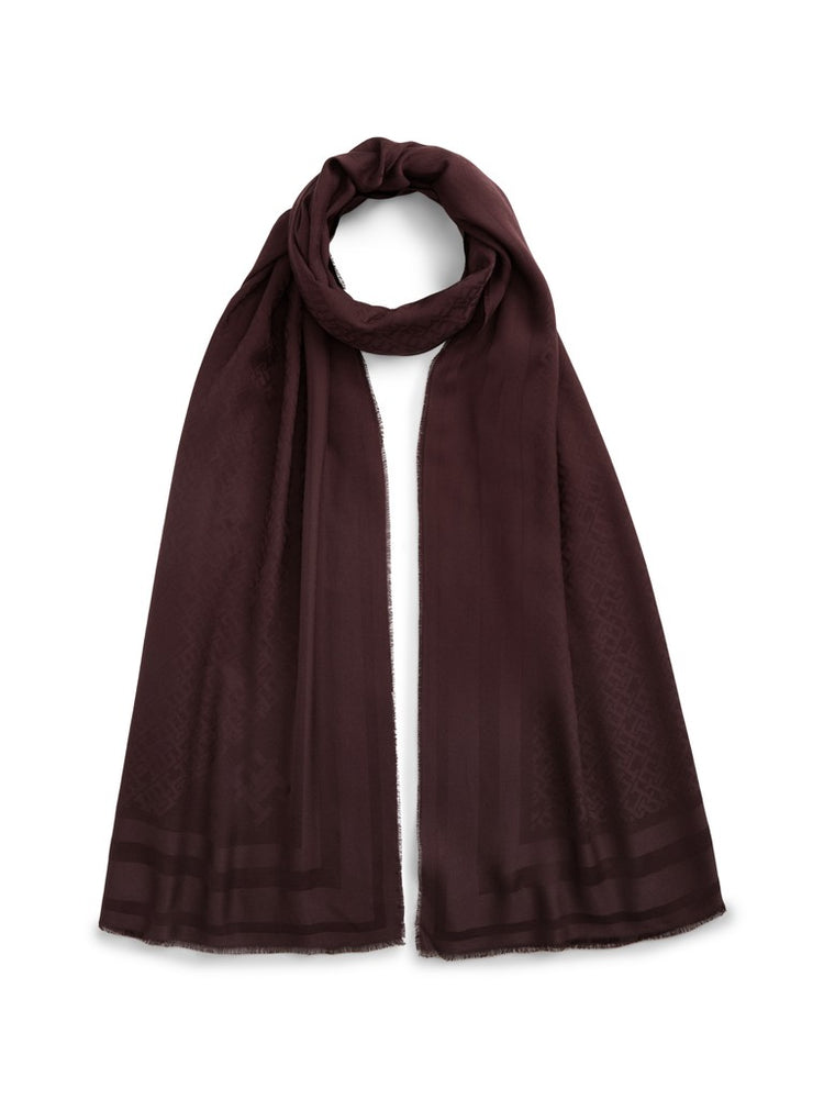 Monogram Scarf With Wool