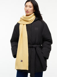 Heritage Logo Rib-Knit Scarf