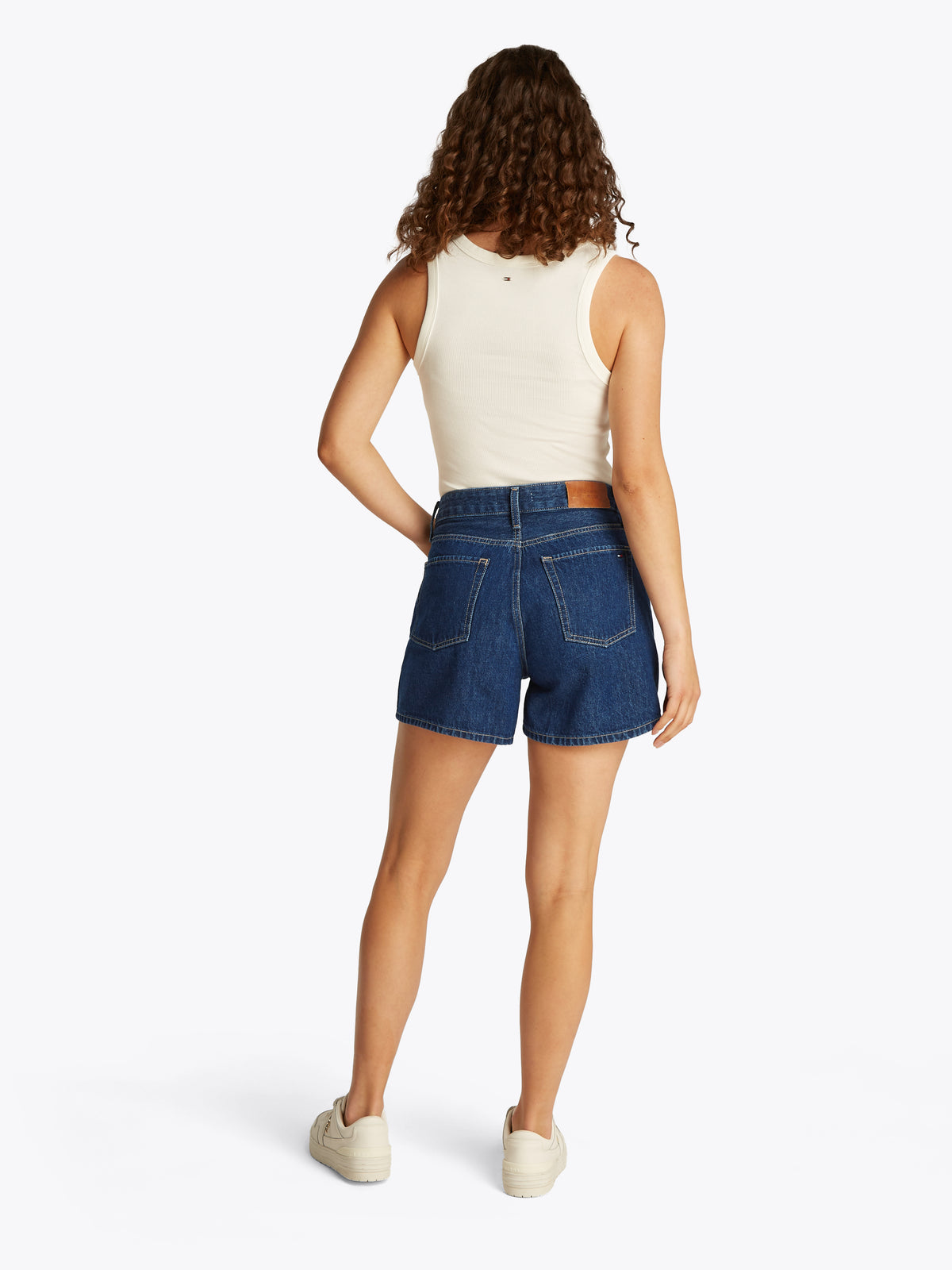 high Rise Denim Shorts