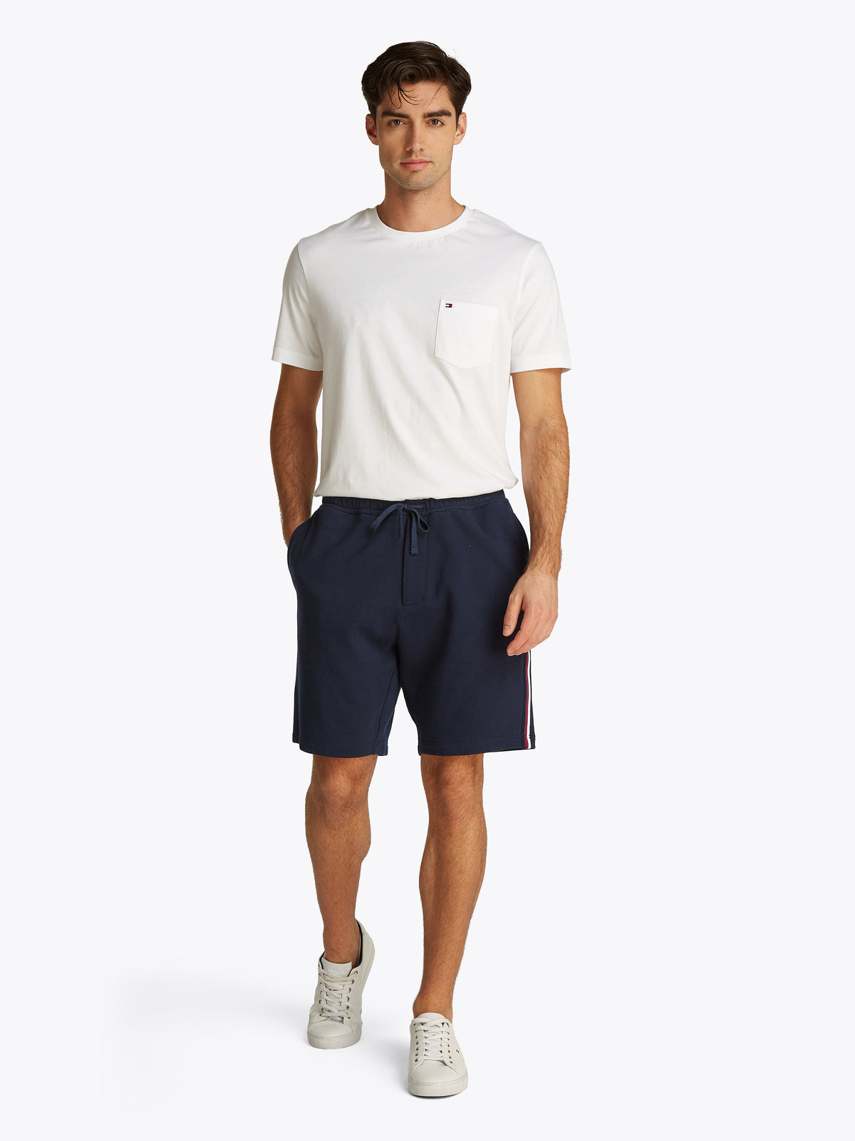 Global Stripe Sweat Shorts