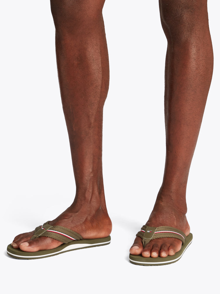 Signature Tape Webbing Flip Flops