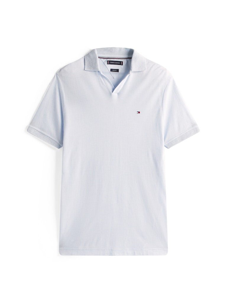 Regular Fit Polo Shirt With Linen