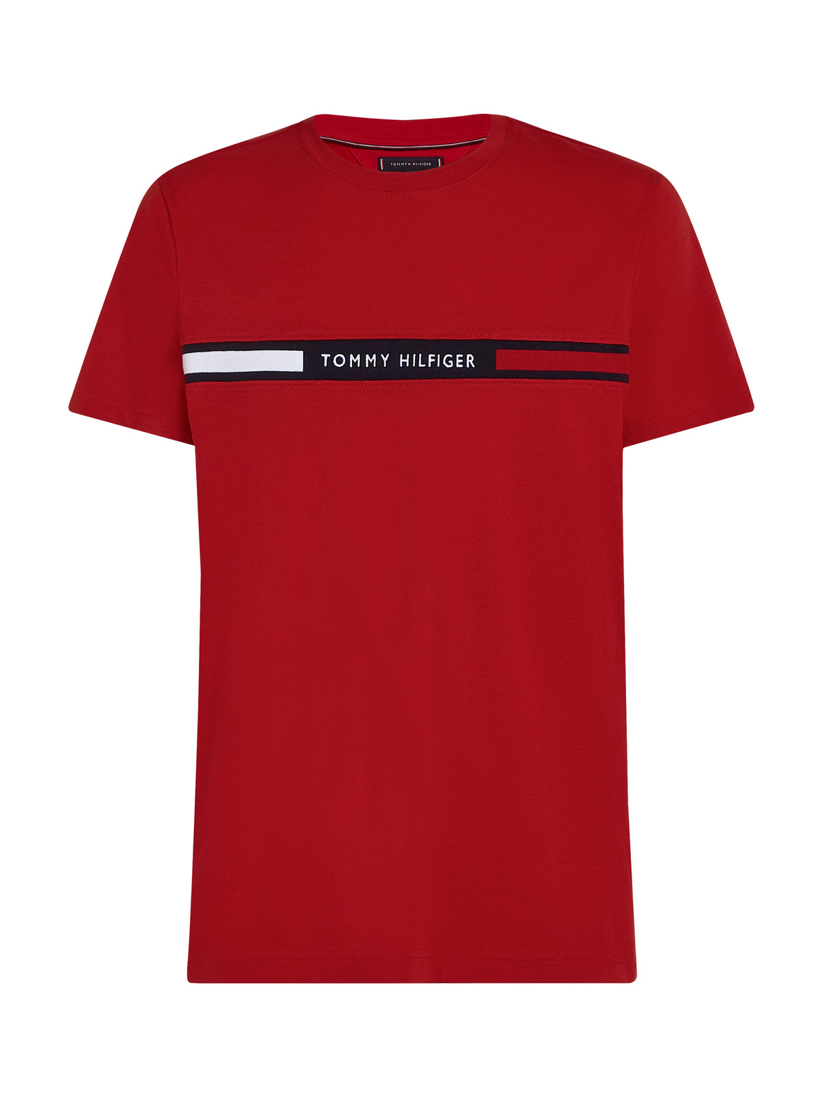Crew Neck Logo Panel T-Shirt