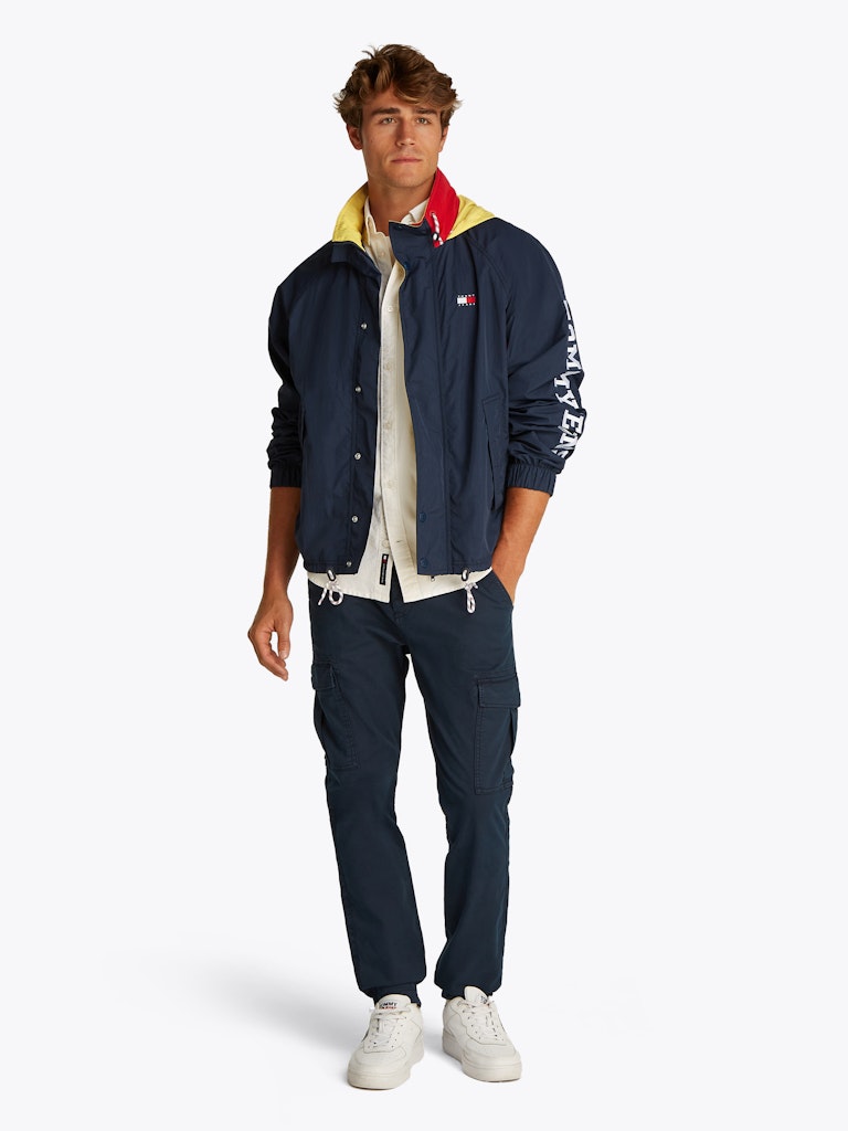 Logo Colour Block Relaxed Jacket