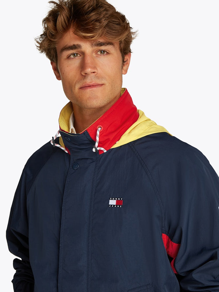 Logo Colour Block Relaxed Jacket