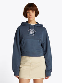 Boxy Crop Varsity Sweatshirt
