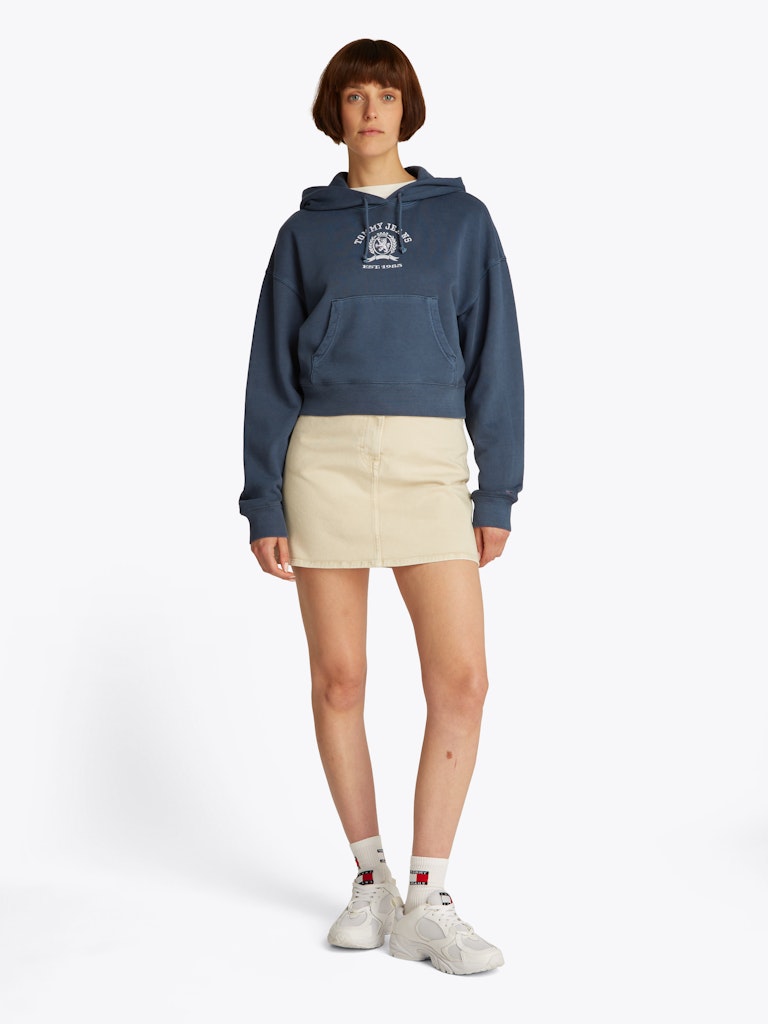 Boxy Crop Varsity Sweatshirt