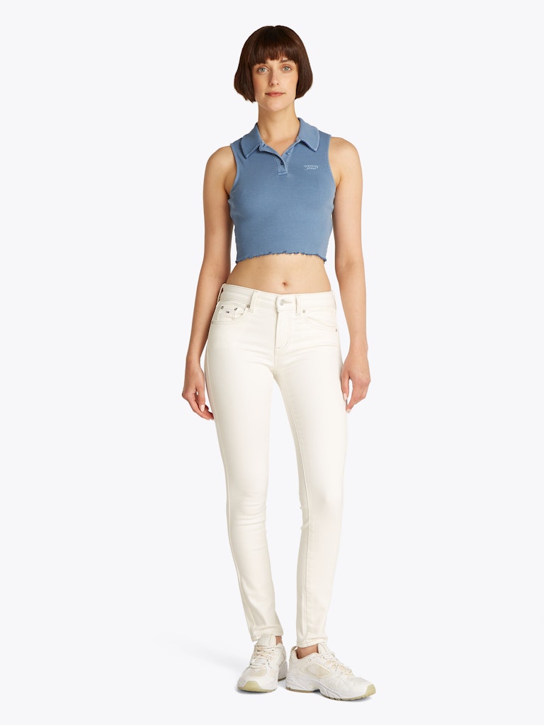 Rib Sleveless T-Shirt