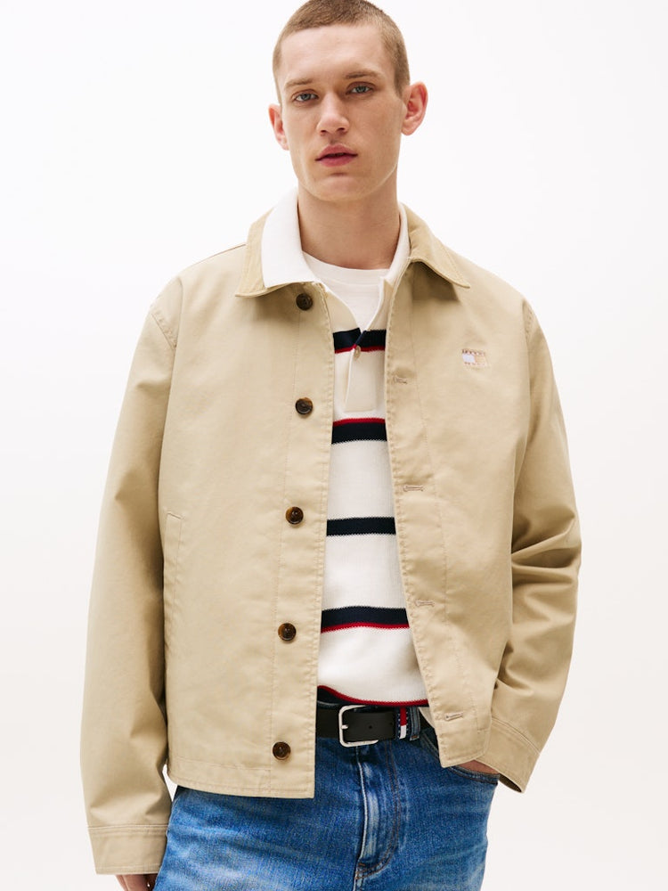 Tonal Logo Boxy Chore Jacket